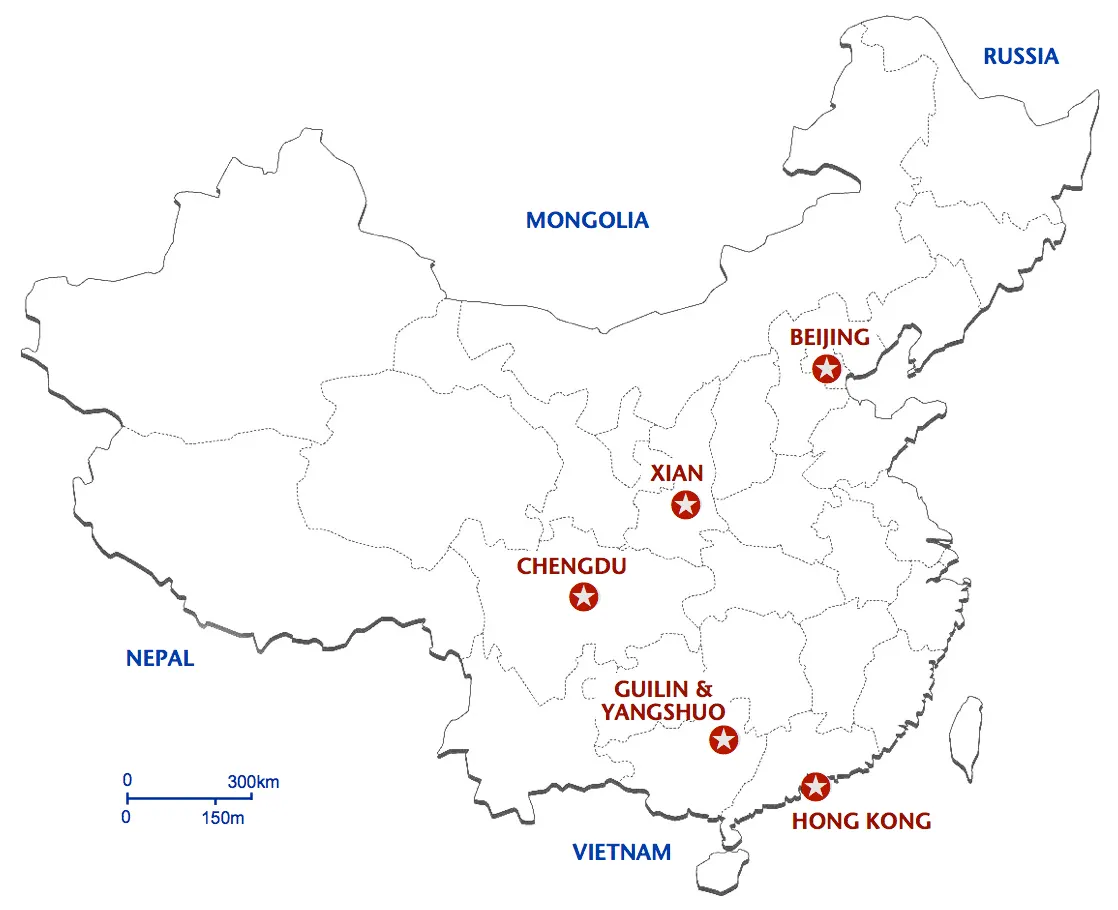 PG-02 Essential China route map