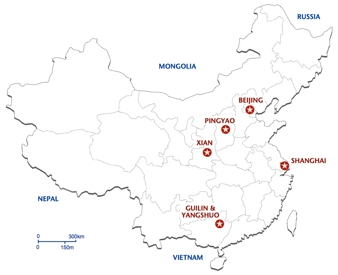 PG-11 China Discovery route map