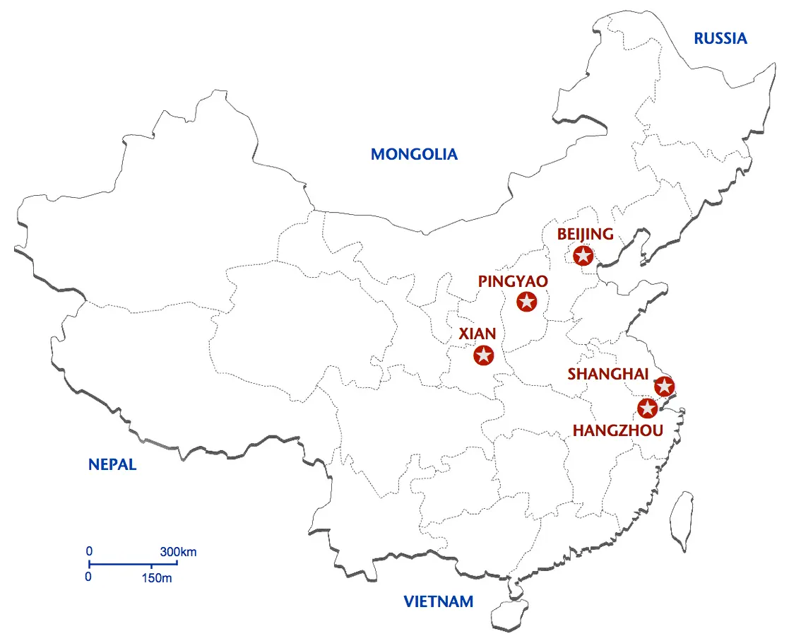 PG-14 Cultural China route map